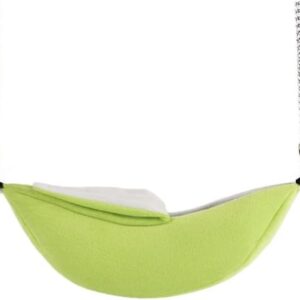 Hamster Hammock Soft Bed Small Pet House Animals Hamster Hanging House Cage Nest for Guinea Pig Rat Chinchilla Sleep and Play (Green Bandana)