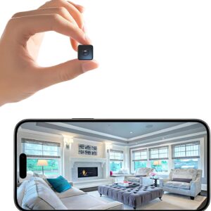 Mini Wireless Camera Home Security cámaras Indoor/Outdoor Cam 1080P HD Small Smart WiFi House Cameras Micro House Nanny Cams Battery-Powered with Clear Night Vision and Motion Detection Baby Monitor